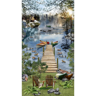 Gone Fishing - Lake Panel