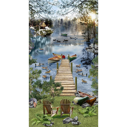 Gone Fishing - Lake Panel