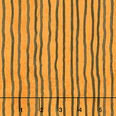 Goosetales - Wavy Stripes Orange Yardage