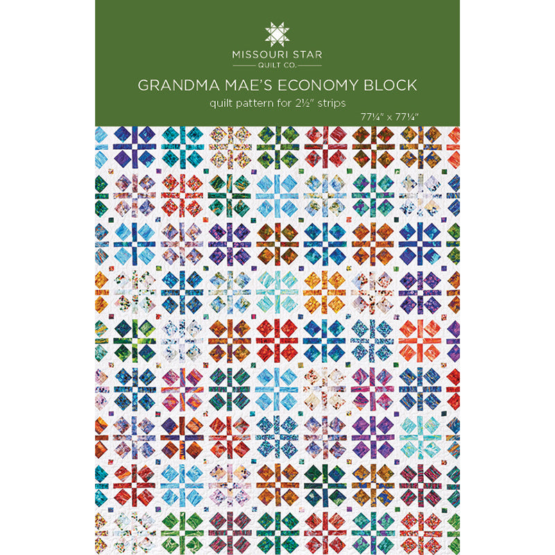 Grandma Mae's Economy Block Quilt Pattern by Missouri Star
