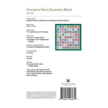 Grandma Mae's Economy Block Quilt Pattern by Missouri Star