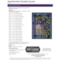 Grapevine Stained Glass Pattern from Man Sewing Alternative View #1