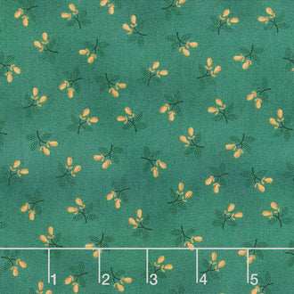 Gratitude and Grace - Berry Sprigs Teal Yardage