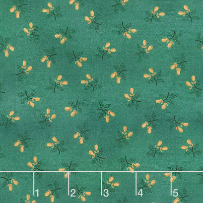 Gratitude and Grace - Berry Sprigs Teal Yardage