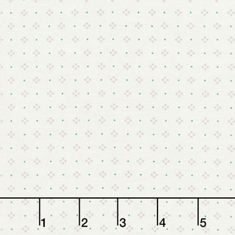 Gratitude and Grace - Dots and Boxes Cream Yardage