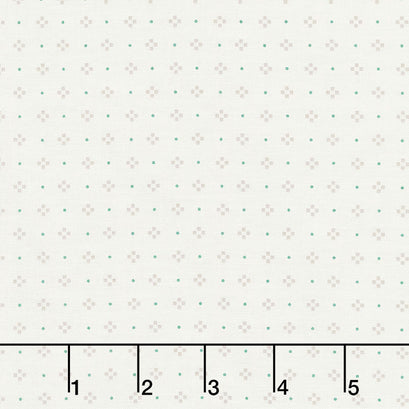 Gratitude and Grace - Dots and Boxes Cream Yardage