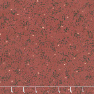 Gratitude and Grace - Dotted Bramble Red Yardage