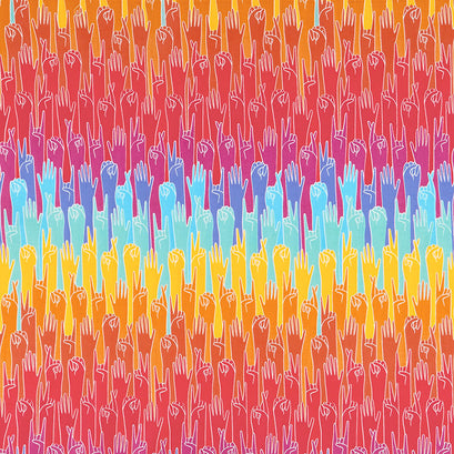 GRL PWR - Put Your Hands Up Multi Yardage
