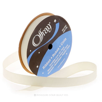 Grosgrain Ribbon 5/8" Antique White