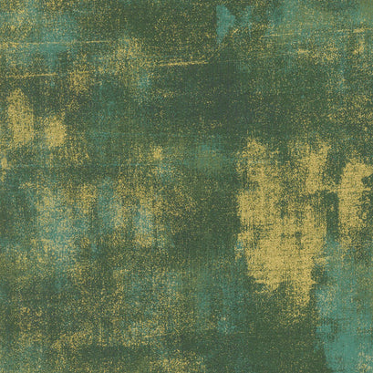Grunge Basics - Christmas Green Metallic Yardage