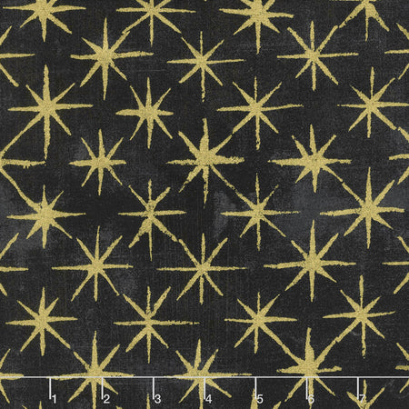 Black Grunge Dress Fabric with Stars | Missouri Star Quilt Company