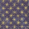 Grunge Seeing Stars - Eggplant Metallic Yardage Primary Image