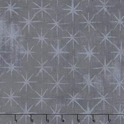 Grunge Seeing Stars - Gris Fonce Yardage
