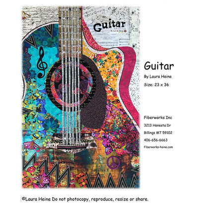 Guitar Collage Pattern