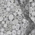 Gustav Klimt - Circles Rocks Pewter Metallic Yardage