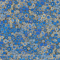 Gustav Klimt - Circles Rocks Sapphire Metallic Yardage