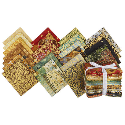 Gustav Klimt Metallic Fat Quarter Bundle