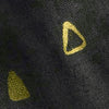 Gustav Klimt - Triangles Black Metallic Yardage