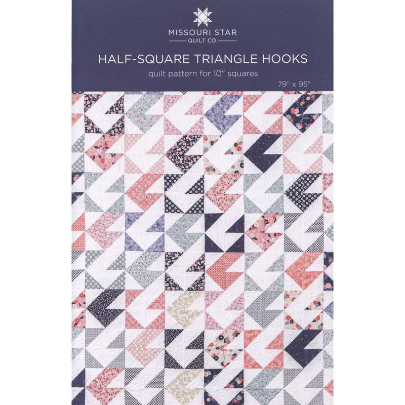 Half-Square Triangle Hooks Quilt Pattern by Missouri Star Primary Image