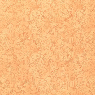 Halloween Whimsy - Icons Orange Yardage