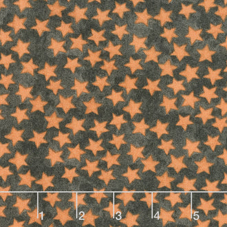 Halloween Whimsy - Stars Black Yardage