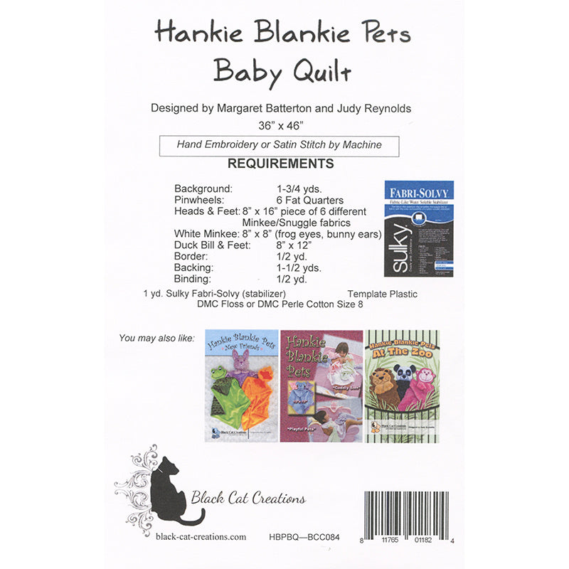 Hankie Blankie Pets Baby Quilt Pattern Alternative View #1