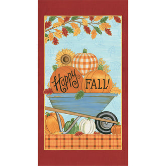 Happy Fall - Autumn Farmhouse Aqua Panel