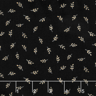 Happy Fall - Tossed Wheat Midnight Yardage