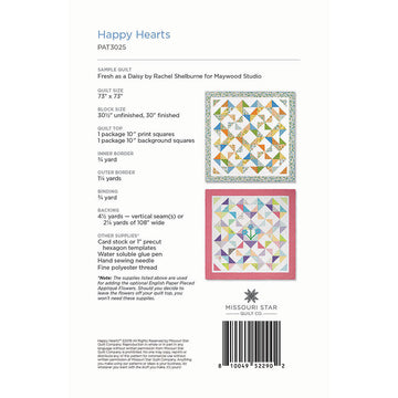 Happy Hearts Quilt Pattern by Missouri Star