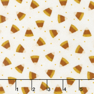 Happy Jacks & Friends - Candy Corn Cream Flannel Yardage