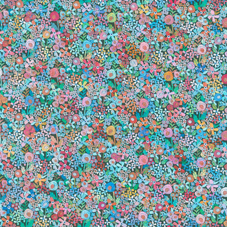 Happy Place - Flowers Blender Rainbow Digitally Printed Yardage