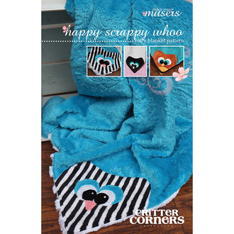 Happy Scrappy Whoo Critter Corner Blanket Pattern
