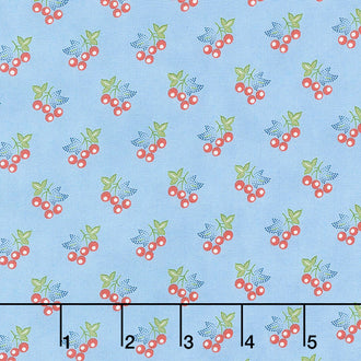 Harbor Springs - Berries Light Blue Yardage