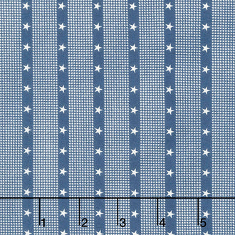 Harbor Springs - Striped Star Navy Yardage