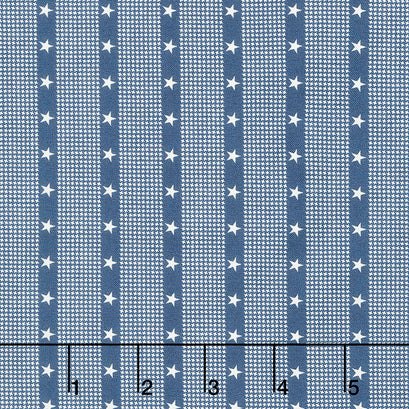 Harbor Springs - Striped Star Navy Yardage