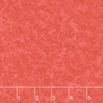 Harlequin Poppies - Leaf Texture Red Yardage