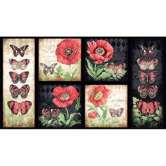 Harlequin Poppies - Poppy Craft Multi Panel