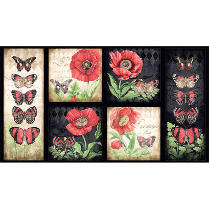 Harlequin Poppies - Poppy Craft Multi Panel