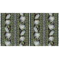 Harlow - Border Stripe Black Multi Digitally Printed Yardage Alternative View #1
