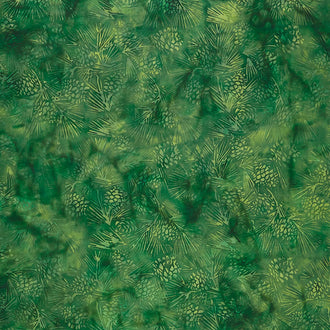 Harvest Festival Batiks - Pinecone Leprechaun Yardage