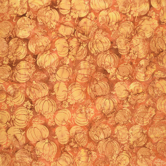 Harvest Festival Batiks - Pumpkin Fall Fusion Yardage