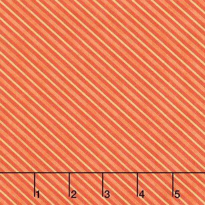 Haunted Night - Diagonal Stripe Orange Yardage