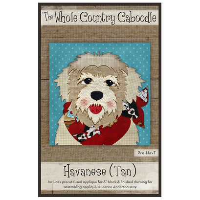 Havanese Tan Precut Fused Appliqué Pack