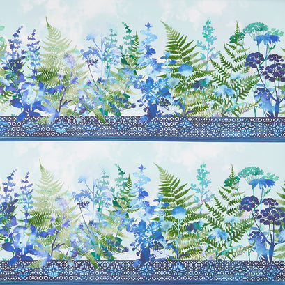 Haven - Border Blue Yardage