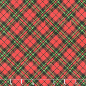 Hay...It's Christmas - Plaid Red Yardage
