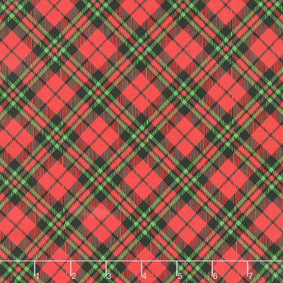 Hay...It's Christmas - Plaid Red Yardage