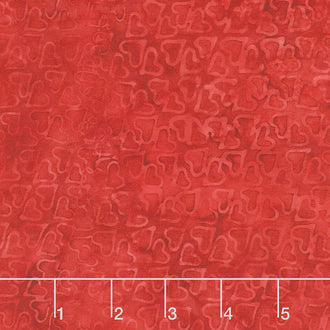 Heart to Heart Batiks - Mini Hearts Cherry Yardage