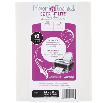 Heat N Bond EZ Print Lite Iron-On Adhesive