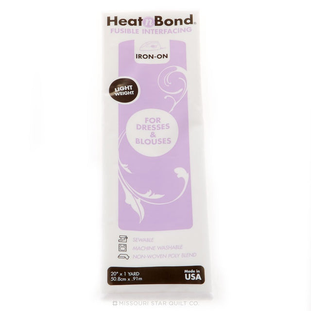 HeatnBond FeatherLite Iron-On Adhesive Bolt, 17 in x 35 yds HeatnBond FeatherLite Iron-On Adhesive Bolt, 17 in x 35 yds