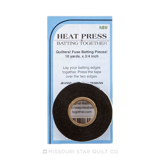 Heat Press Batting Together - Black (3/4" X 10yds)